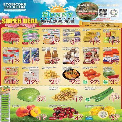 Sunny Foodmart (Etobicoke) Flyer August 13 to 19