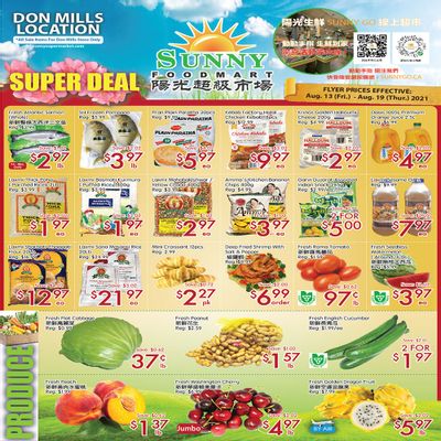 Sunny Foodmart (Don Mills) Flyer August 13 to 19
