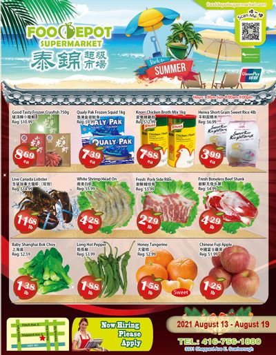 Food Depot Supermarket Flyer August 13 to 19