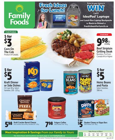 Family Foods Flyer August 13 to 19
