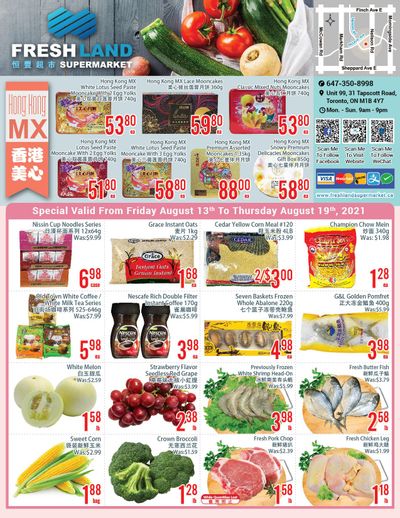 FreshLand Supermarket Flyer August 13 to 19