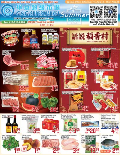C&C Supermarket Flyer August 13 to 19