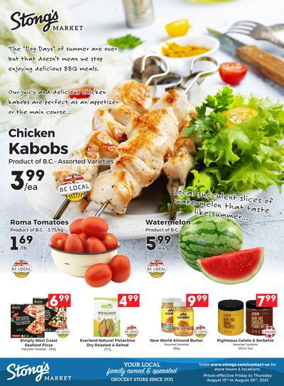 Stong's Market Flyer August 13 to 26