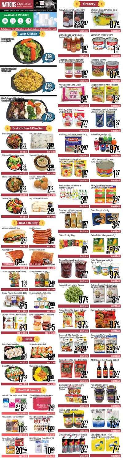 Nations Fresh Foods (Toronto) Flyer August 13 to 19