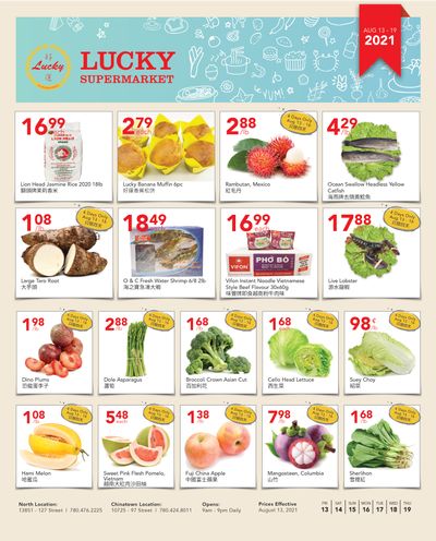 Lucky Supermarket (Edmonton) Flyer August 13 to 19