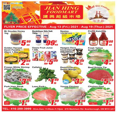 Jian Hing Foodmart (Scarborough) Flyer August 13 to 19