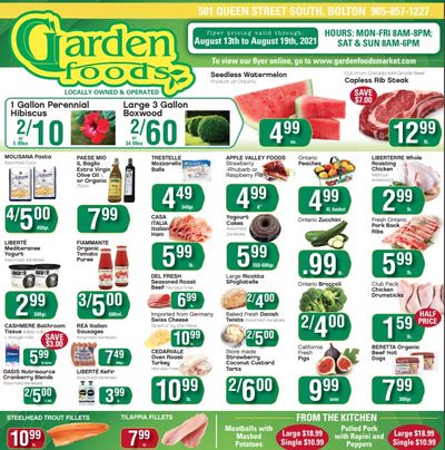 Garden Foods Flyer August 13 to 19