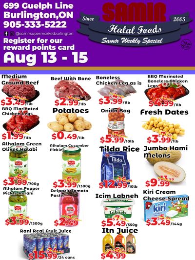 Samir Supermarket Flyer August 13 to 15
