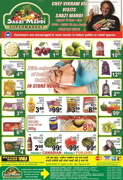 Sabzi Mandi Supermarket Flyer August 13 to 18