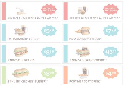 A&W Canada New Coupons: Mama Burger Combo for $5.99 + Papa Burger & Rings for $7.99 + More Coupons