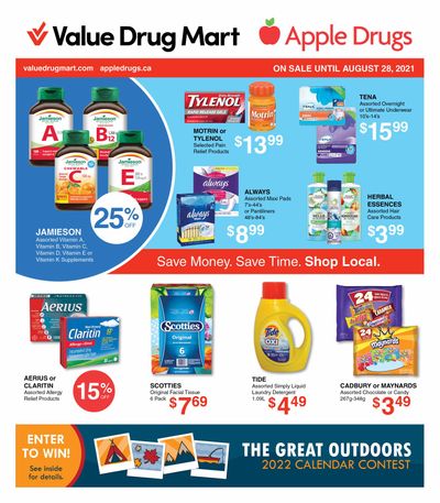 Apple Drugs Flyer August 15 to 28