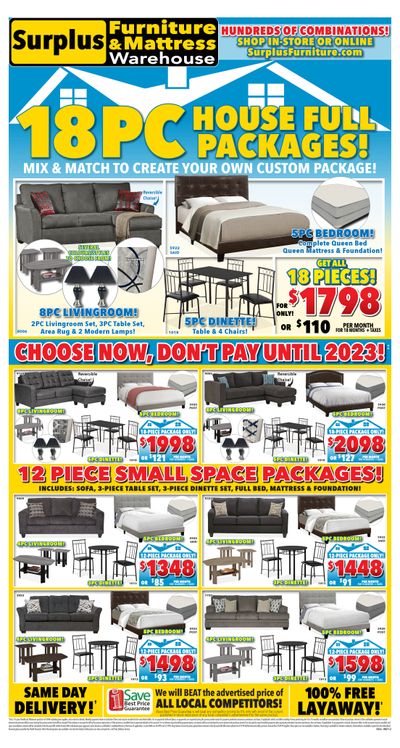 Surplus Furniture & Mattress Warehouse (Kitchener) Flyer August 16 to 29 Surplus Furniture & Mattress Warehouse (Kitchener) Flyer August 16 to 29