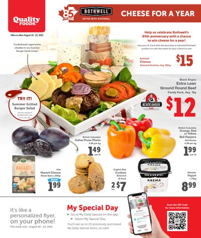 Quality Foods Flyer August 16 to 22