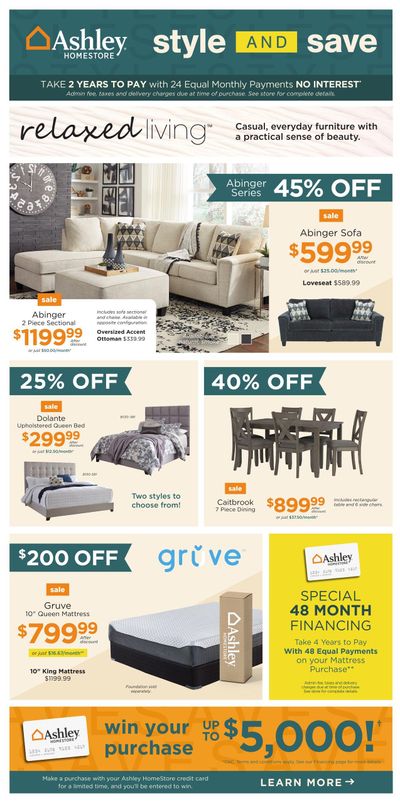 Ashley HomeStore (West) Flyer August 17 to 26