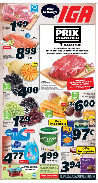 IGA (QC) Flyer August 19 to 25