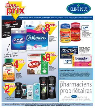 Clini Plus Flyer August 19 to September 1