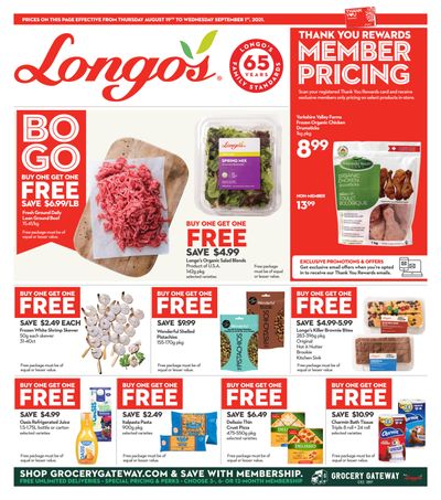 Longo's Flyer August 19 to September 1
