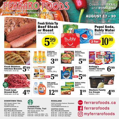 Ferraro Foods Flyer August 17 to 30