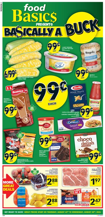 Food Basics Flyer August 19 to 25