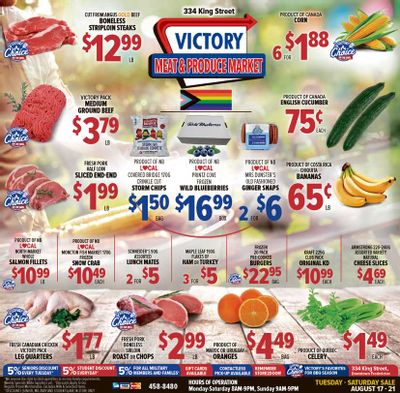 Victory Meat Market Flyer August 17 to 21