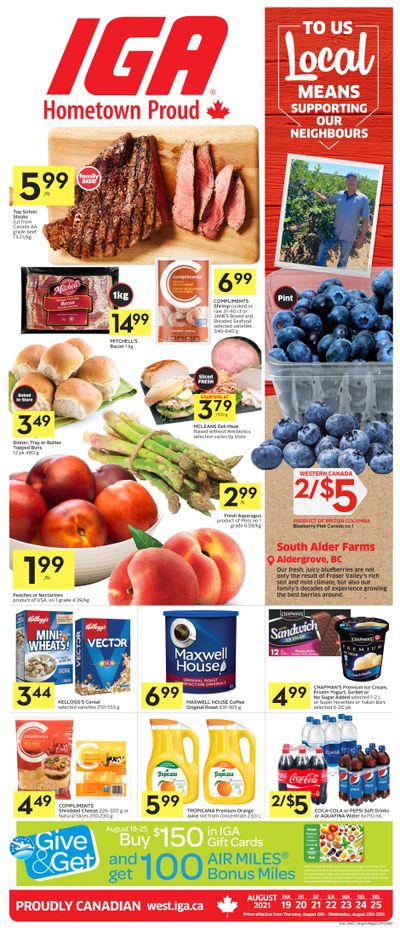 IGA (West) Flyer August 19 to 25