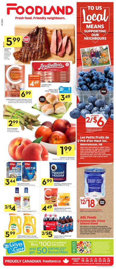 Foodland (Atlantic) Flyer August 19 to 25