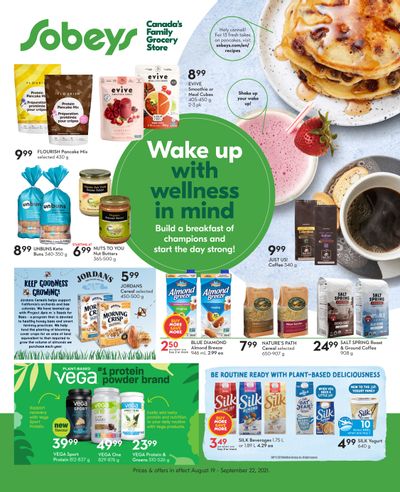 Sobeys (ON) Wake Up with Wellness in Mind Flyer August 19 to September 22