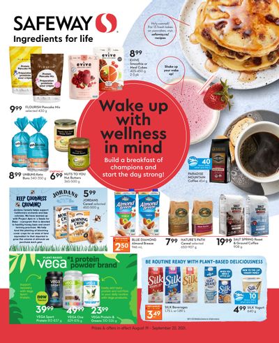 Safeway (BC) Wake Up with Wellness in Mind Flyer August 19 to September 22