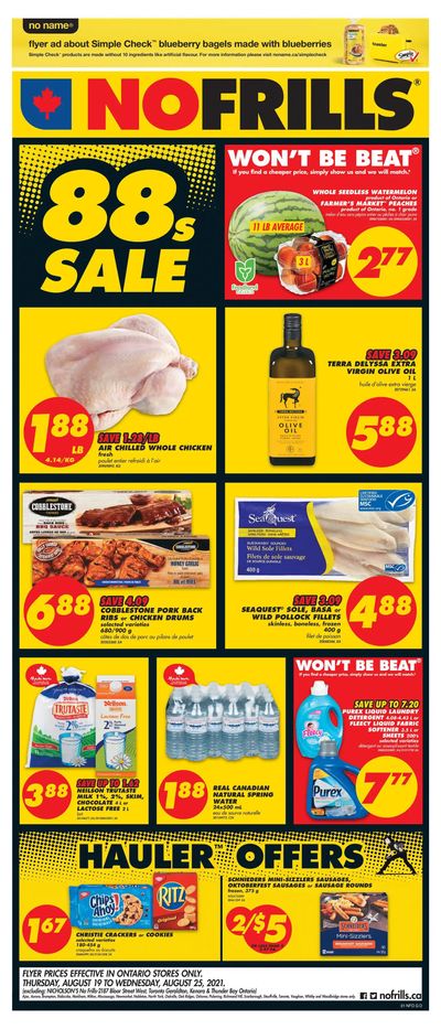 No Frills (GTA) Flyer August 19 to 25