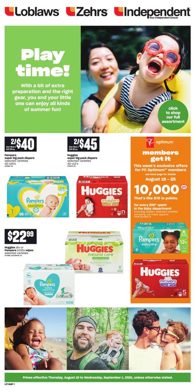 Loblaws (ON) Baby Flyer August 19 to September 1