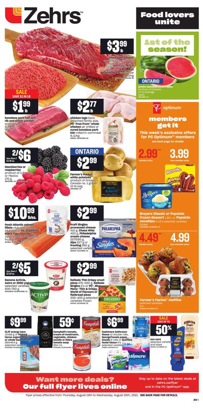 Zehrs Flyer August 19 to 25