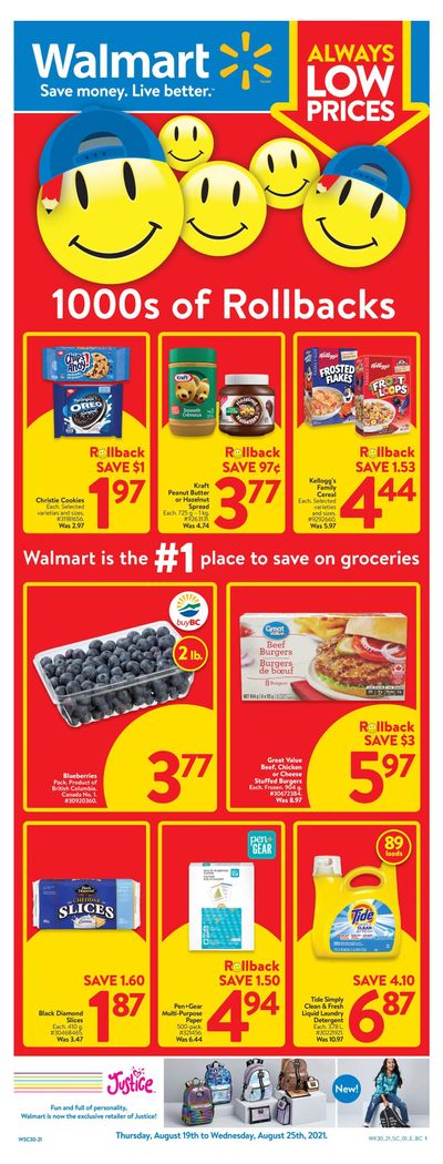 Walmart (West) Flyer August 19 to 25