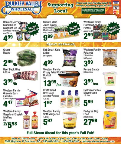 Bulkley Valley Wholesale Flyer August 9 to 25