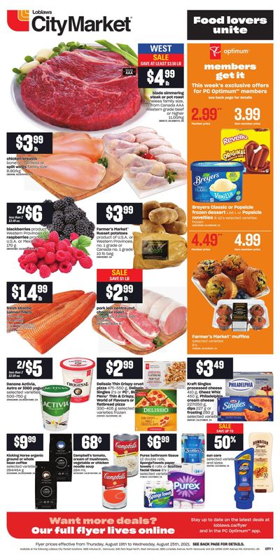  Loblaws City Market (West) Flyer August 19 to 25