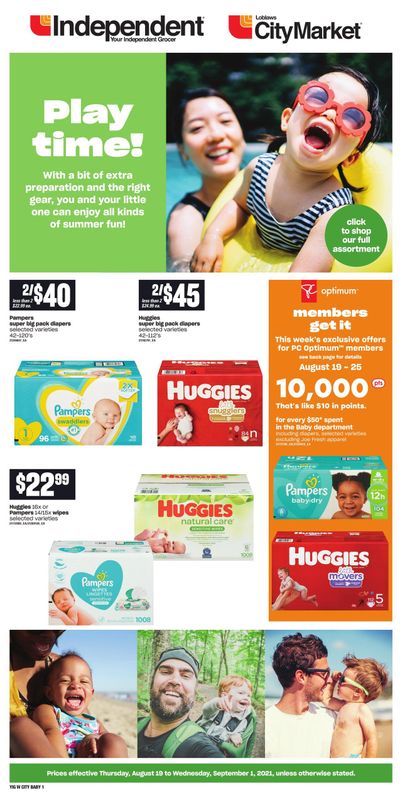 Independent Grocer (West) Baby Flyer August 19 to September 1