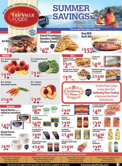 Tru Value Foods Flyer August 18 to 24
