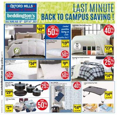 Oxford Mills Flyer August 18 to September 14