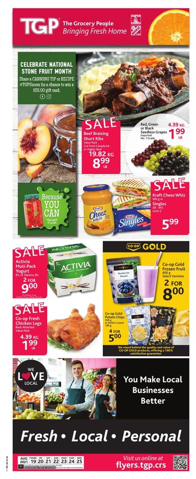 TGP The Grocery People Flyer August 19 to 25