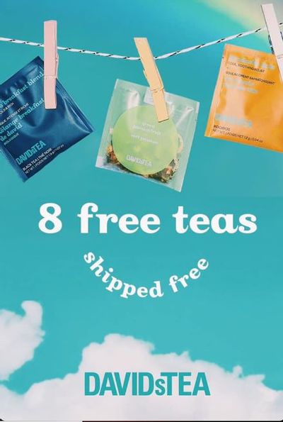 DAVIDsTEA Canada: Get A Free Sample of Eight Teas Shipped Free