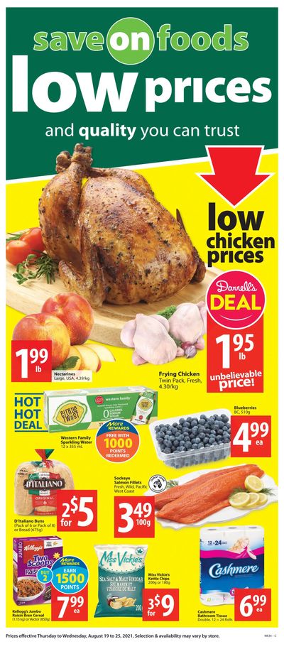 Save on Foods (SK) Flyer August 19 to 25