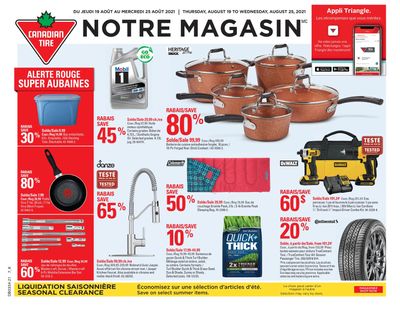 Canadian Tire (QC) Flyer August 19 to 25