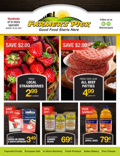 Farmer's Pick Flyer August 19 to 25