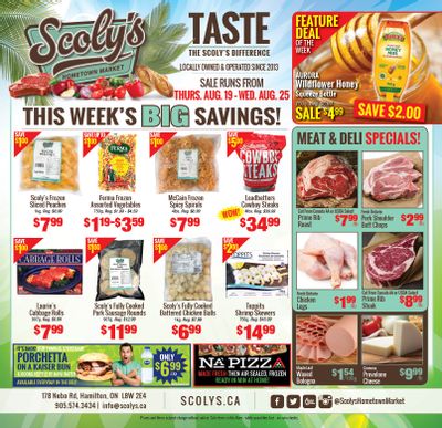 Scoly's Hometown Market Flyer August 19 to 25