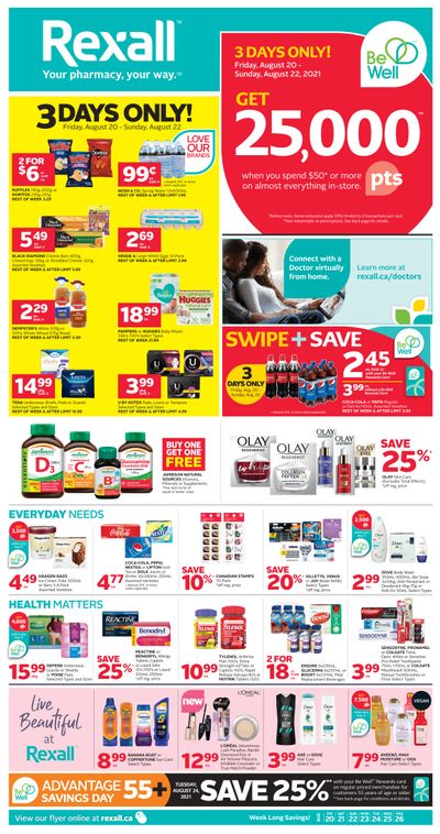 Rexall (West) Flyer August 20 to 26
