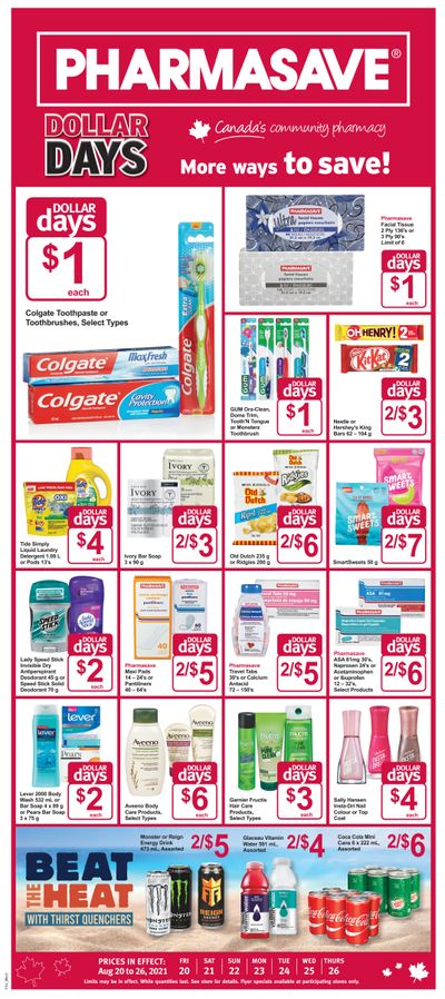Pharmasave (West) Flyer August 20 to 26