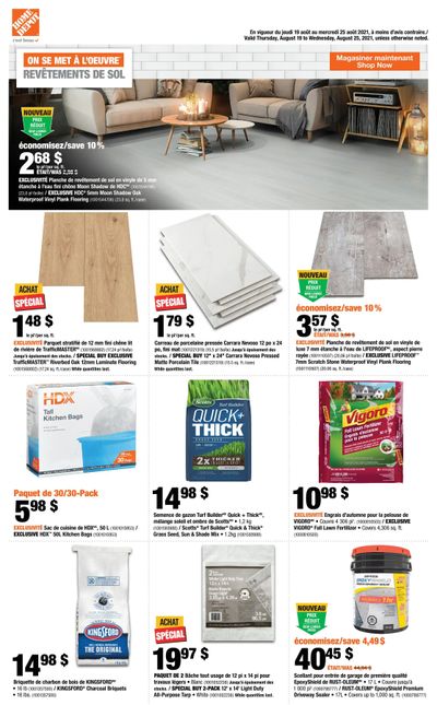 Home Depot (QC) Flyer August 19 to 25