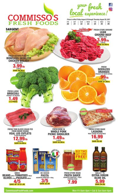 Commisso's Fresh Foods Flyer August 20 to 26