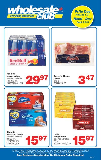 Wholesale Club (Atlantic) Flyer August 19 to September 8