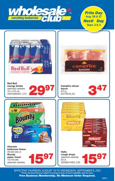 Wholesale Club (West) Flyer August 19 to September 8