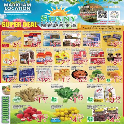 Sunny Foodmart (Markham) Flyer August 20 to 26